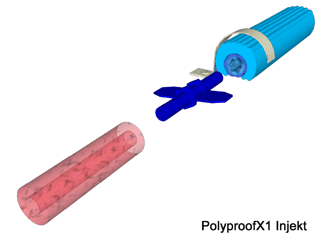 Injektointiletku Polyproof x1 injekt osat
