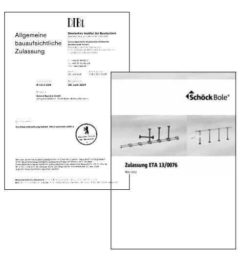 Schöck Bole Hyväksynnät