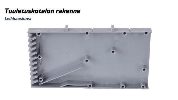 Tuuletuskotelon leikkauskuva