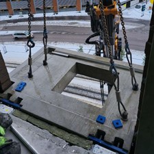 Shöck iqlick b parvekkeen asentaminen