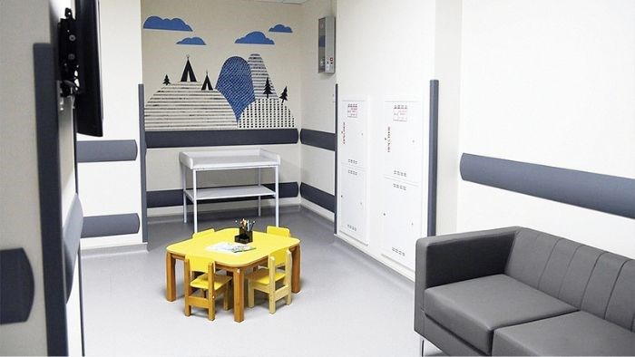 Arfen DC 150 muoviset seinän törmäyssuojat asennettuna